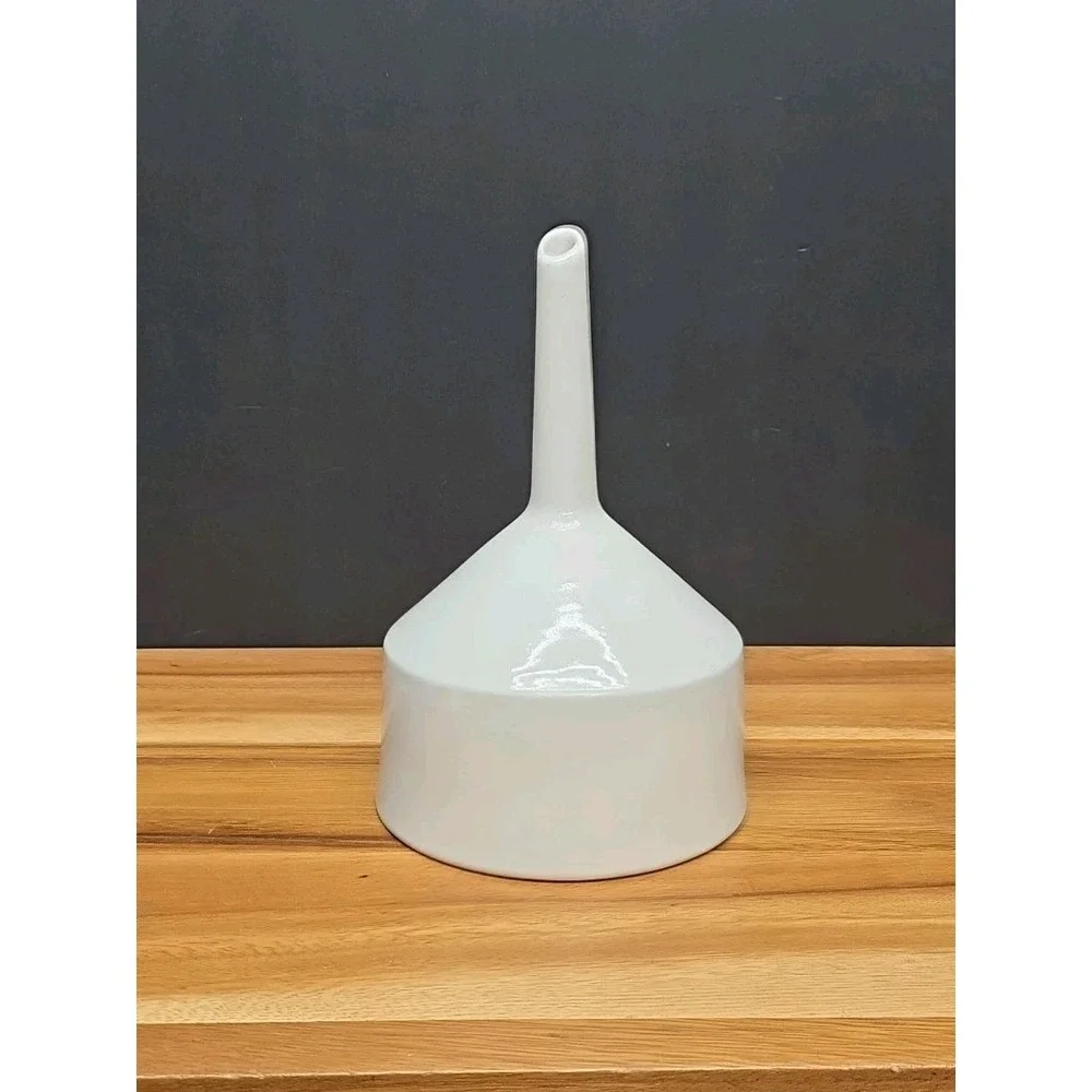 Vtg Coors USA 3 B-5Porcelain Buchner Funnel White Glazed Filter Strainer EUC